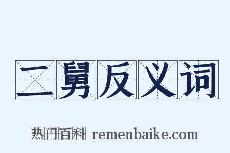 二舅反义词是什么意思的图片